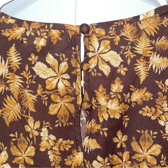 Doen Amande Floral Cotton Voile Maxi Dress Fern Grove Floral Large Long Sleeve - Picture 10 of 10